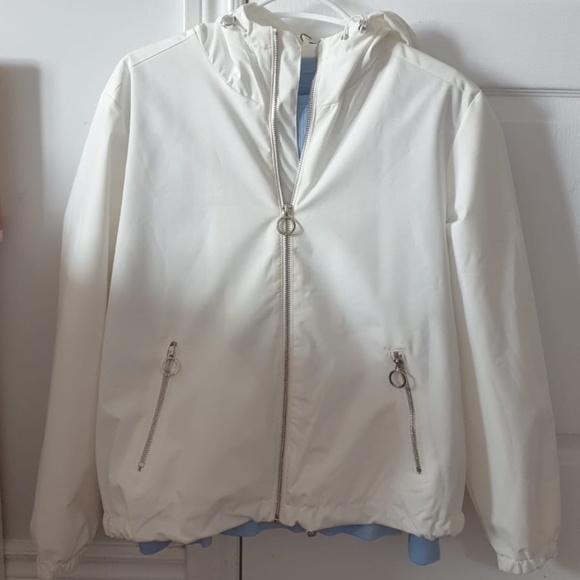White Bomber Jacket - Picture 7 of 10